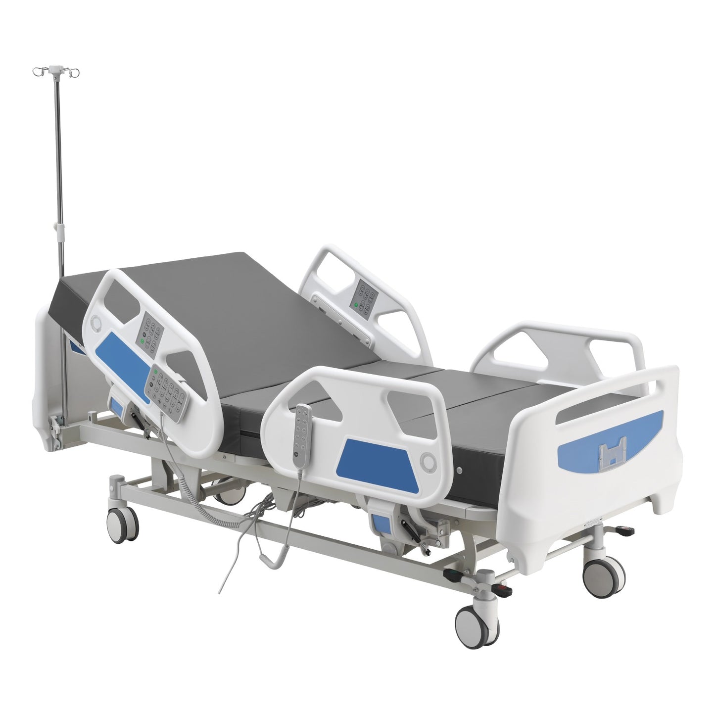 Uimoso Electric Hospital Bed with 5 Adjustable Functions and Cardiac Chair CPR