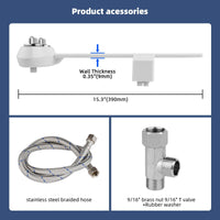 Bidet Fresh Water Spray Kit Non Electric Toilet Seat Attachment Pressure Control
