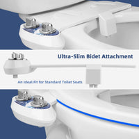 Bidet Fresh Water Spray Kit Non Electric Toilet Seat Attachment Pressure Control