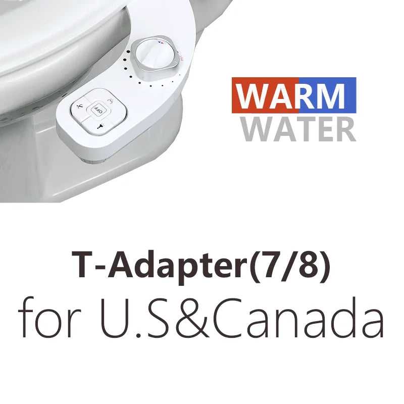 Bidet Hot and Cold Bidet Left Handed Bidet Warm Water Bidet for Toilet Seat Bidets Sprayer Two Nozzles Self Cleaning