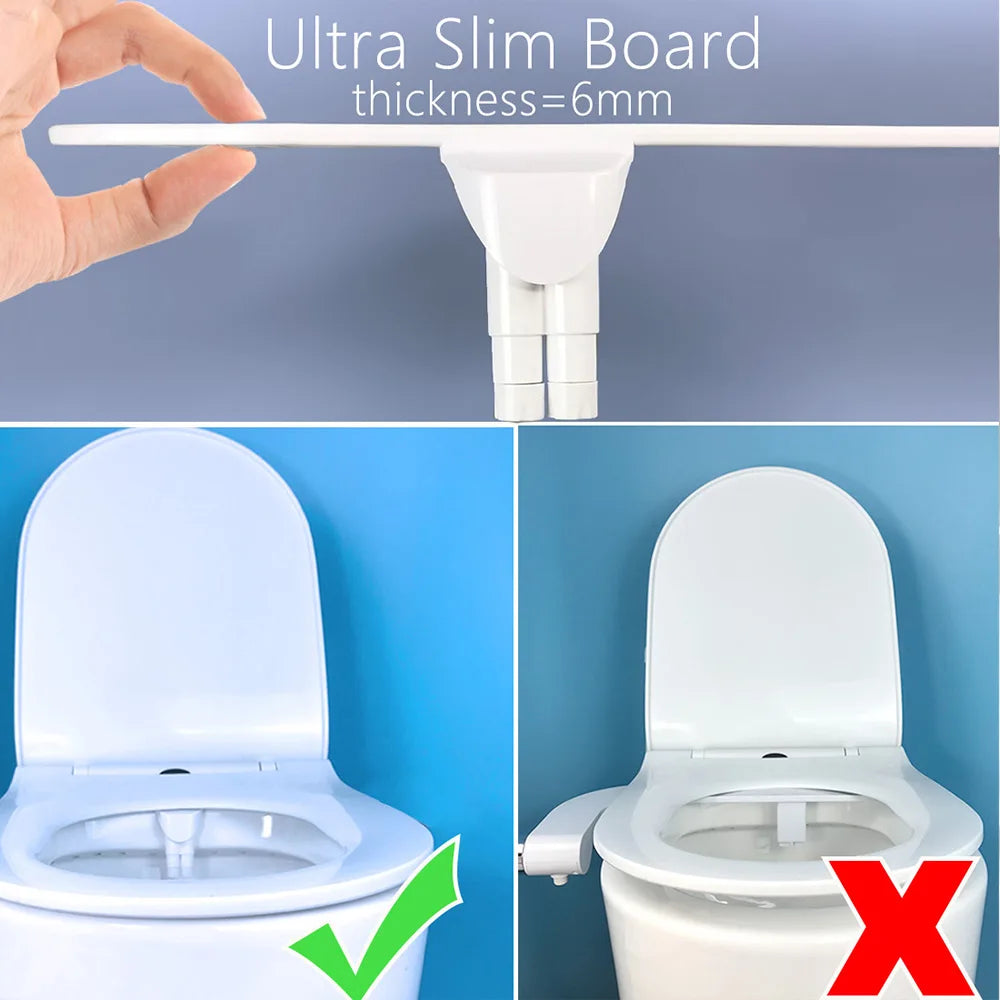 Bidet Hot and Cold Bidet Left Handed Bidet Warm Water Bidet for Toilet Seat Bidets Sprayer Two Nozzles Self Cleaning