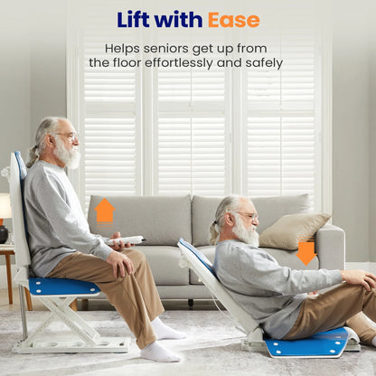 Electric Chair Lift for Elderly, IP68 Waterproof Bath Lift Chair, 300 LBS Fall Assist Devices to Lift Seniors from Floor, Lifts to 20"