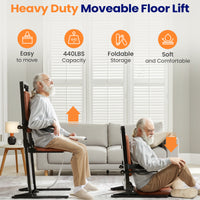 Electric Chair Lift, Stand up Independently from Floor, Support up to 440 LBS for Home/Care Center, Lift Elderly from Floor