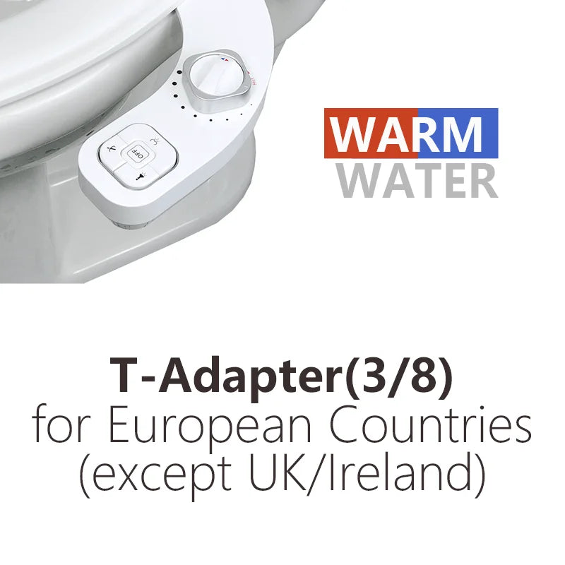 Bidet Hot and Cold Bidet Left Handed Bidet Warm Water Bidet for Toilet Seat Bidets Sprayer Two Nozzles Self Cleaning
