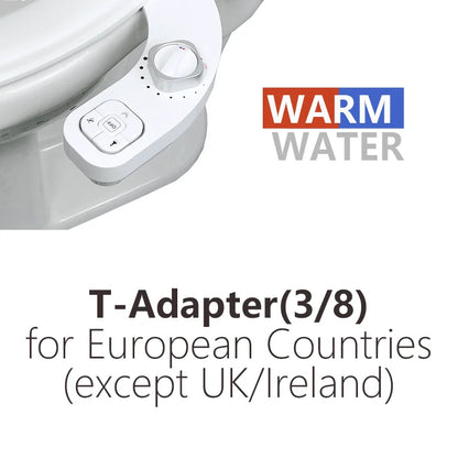 Bidet Hot and Cold Bidet Left Handed Bidet Warm Water Bidet for Toilet Seat Bidets Sprayer Two Nozzles Self Cleaning